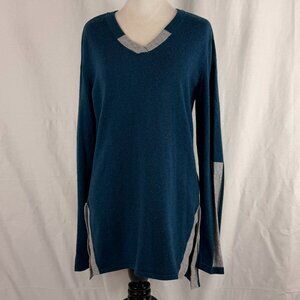 Smartwool Women's Sweater | Teal with Grey Accents | Medium